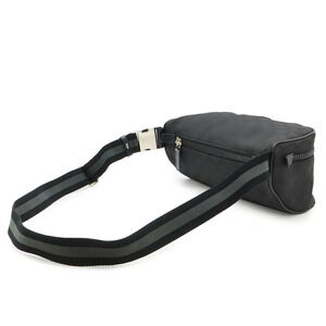 Gucci Body Leather Black Waist Shoulder Hip GG Bag Black